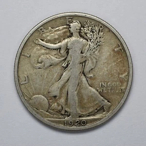 1920 D Liberty Walking Silver Half Dollar - Picture 1 of 3