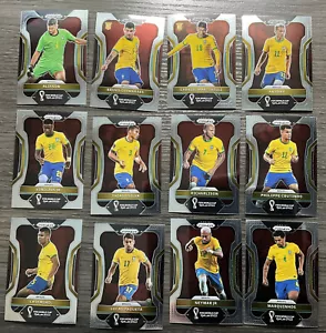 2022 Panini Prizm World Cup Soccer Brazil Team Set (12) Cards - Picture 1 of 2