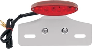 PLACA DE LICENCIA LED ROJO OJO DE GATO HARLEY SOFTAIL PERSONALIZADA BOBBER SPORTSTER - Imagen 1 de 1
