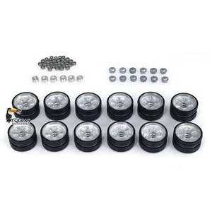 Henglong Metal Road Wheels Spare Parts For 1/16 Scale 3938 RC Tank Russian T90 - Picture 1 of 5