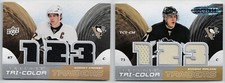 2008-09 Upper Deck Trilogy Tri-Color Tandems Jersey Sidney Crosby Evgeni Malkin