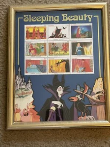 Disney’s Sleeping Beauty Gold Framed Stamps Collectors Edition - Picture 1 of 4