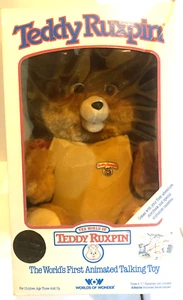 Vintage 1985 TEDDY RUXPIN in box BRAND NEW Never Used FREE SHIPPING - Picture 1 of 7