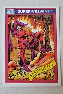 Marvel Comics Super Villains Mephisto #78 Trading Card - Picture 1 of 9
