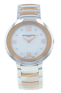 Baume & Mercier Promesse 34mm Quartz MOP Diamond Dial Ladies Watch M0A10252 - Picture 1 of 8