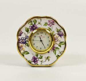 Beautiful 100 Years of Royal Albert 1940's English Chintz Clock 3" Inch Diameter