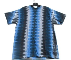 SIZE SMALL BLUE BONES Hand-dyed TIE DYE T-SHIRT - Picture 1 of 2