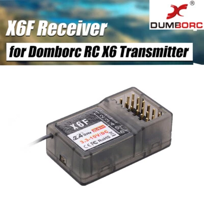 DUMBORC X6F 2.4G 6CH Radio Control System Receiver for Domborc RC X6 Transmitter - Image 1 of 4