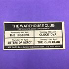 Sisters Of Mercy Gun Club Higsons 1983 Leeds Warehouse Club Music Press Advert