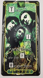 Genesis Peter Gabriel Rock n Roll Tarot Card 1st Edition signed by Chris Paradis