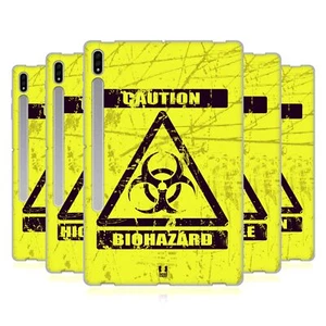 HEAD CASE DESIGNS HAZARD SYMBOLS SOFT GEL CASE FOR SAMSUNG TABLETS 1 - Picture 1 of 12