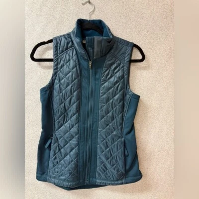 Chaleco acolchado Athleta para mujer talla pequeña verde ligero Rock Springs Foto 1 de 4
