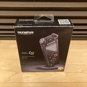 OLYMPUS LS-P4 Black 8GB PCM Recorder FLAC High-Res Bluetooth Audio Boxed - Picture 1 of 6
