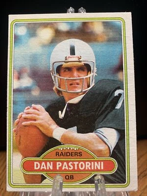 1980 Topps #490 Dan Pastorini Oakland Raiders - Image 1 of 3