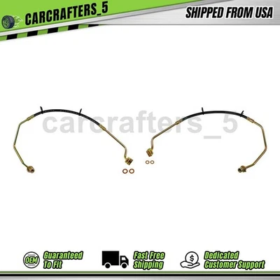 2 mangueras hidráulicas de freno delantero para Chrysler Aspen 2007-2009 4,7 L Foto 1 de 4