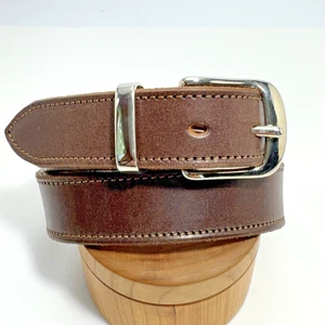 McRostie Glasgow Saddler Harness Maker Handmade Thick Leather Belt Size-28 - Picture 1 of 10