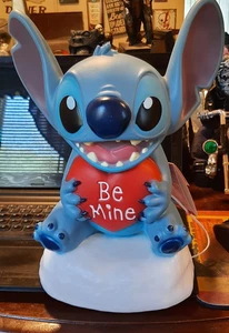 Stitch - Valentine's - Gemmy Blow Mold - Disney - Lilo & Stitch Lights Up, 12" - Picture 1 of 3