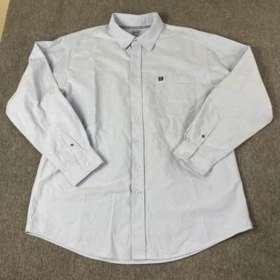 Camisa Vaquera Cinch Para Hombres XL Azul Claro Manga Larga Con Botones Foto 1 de 4