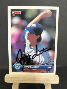 Tarjeta de béisbol autografiada firmada por Doug Linton 1993 Donruss 321 Toronto Blue Jays - Imagen 1 de 1