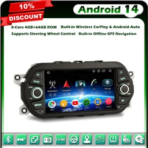 64GB Android 14 Autoradio Navi DAB+ Radio für Fiat Tipo Aegea Egea Dodge Neon - Bild 1 von 24