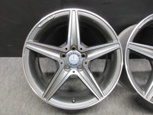 Mercedes-Benz W205 AMG Package Genuine Wheels 18inch 7.5J 8.5J Beautiful 4pcs - Picture 1 of 10