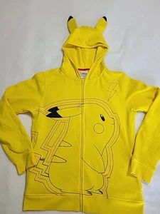 Pokemon Pikachu Nintendo Youth Size XL Yellow Sweater Hoodie  - Picture 1 of 6