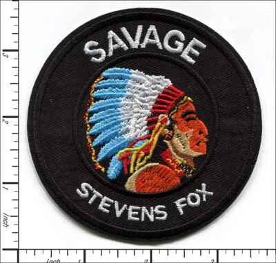 12 Pcs Embroidered Iron on patches Vintage Savage Stevens Fox 9x9cm AP055bS - Image 1 of 2