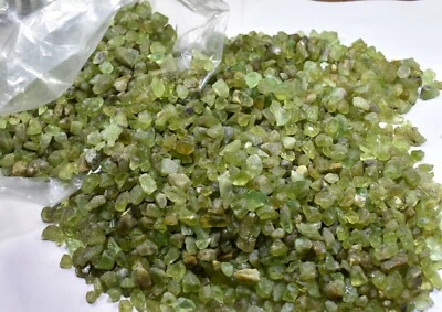 Rare Green Peridot Rough Rock Stone Peridot for Strand Rough Gemstone V47-13 AU - Image 1 of 4
