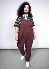 Wildfang The Essential Denim Overall In Merlot Size 3X New Sealed