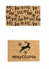 "Merry Christmas & Ho Ho Ho" Door Mats - Natural Coir - 60cm x 40cm - FREE Deliv