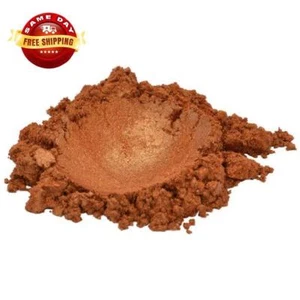PASSION ORANGE BRONZE LUXURY MICA COLORANT PIGMENT POWDER COSMETIC GRADE 2 OZ - Picture 1 of 12