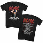 ACDC Black Ice Song List Double Sided Men's T Shirt Official Metal Music Merch