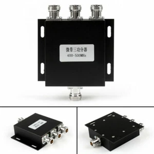 5Pcs UHF 3 Way Antenne Power Splitter 400-500MHZ Radio Repeater Power Diveder H7 - Zdjęcie 1 z 6