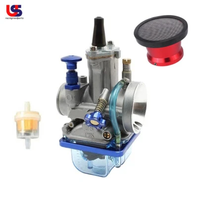 PWK28 28mm Carburetor & Red Air Filter For Kawasaki KX80 KX100 KX125 KTM 85 65SX - Image 1 of 4