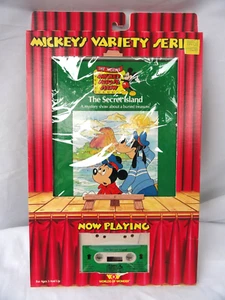Mickeys Variety Series 1980s Mickey Goofy The Secret Island Book & Cassette Tape - Bild 1 von 6