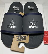 Men's Nike Dallas Cowboys NFL Cushioned Sandals Slides Size 15