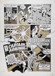 Paul Kirchner Original Art, Marvel CRAZY Magazine, 1981, Superheroes