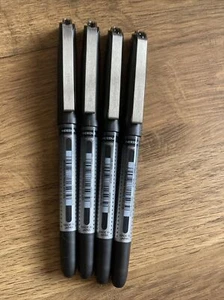 Bolígrafos Uni-Ball con punta de aguja para ojos de 0,5 mm negros, UB-185S (PKT 4 BOLÍGRAFOS) B/NUEVOS - Imagen 1 de 9