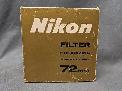 Nikon Filter Polarizing Screw-in-Mount 72mm in Original Box - Image 1 of 4
