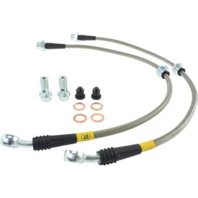 Línea de freno delantera trenzada de acero inoxidable StopTech 950.42009 para Nissan 240SX 1989-1998 Foto 1 de 2