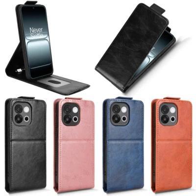 For OnePlus 13T 5G, Luxury Vertical Up-Down Leather Wallet Stand Soft Case Cover - Image 1 of 4