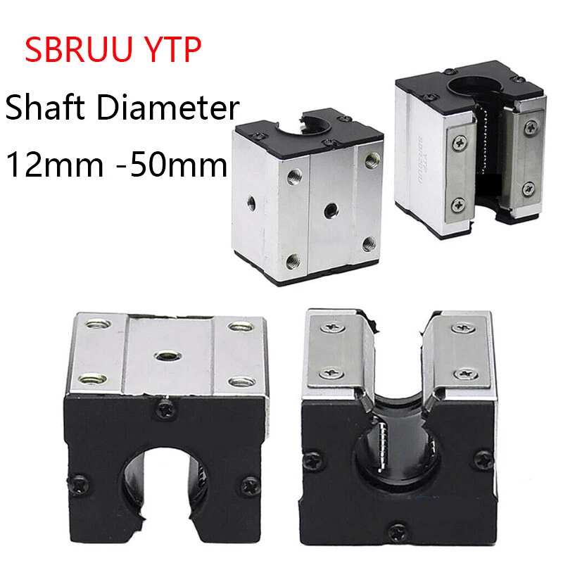 Open Linear Motion Ball Bearing Slide Unit CNC 3D Printer YTP SBRUU 12mm-50mm - Image 1 of 4