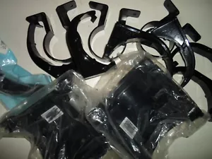 Accesorios de canaleta y tubos descendentes negros medio redondos u PVC varios artículos individuales - Imagen 1 de 34