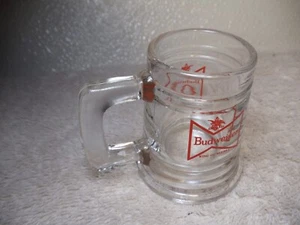 BUDWEISER OLD LOGO MINIATURE BEER MUG - Picture 1 of 3