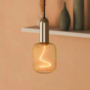 OSRAM E27 DECOR LED Lampe SPIRAL FILAMENT SQUARE 100 Gold dimmbar 3.5W wie 18W - Picture 1 of 5