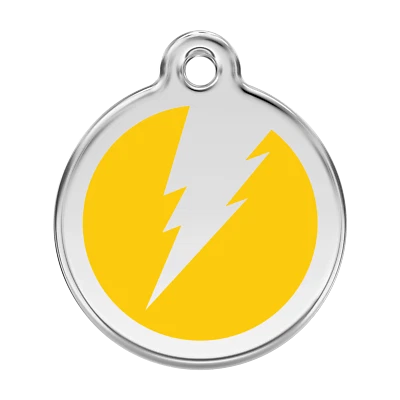 Red Dingo Dog Cat ID Pet Tag Engraved Free Shipping - 11 Colors-Life Guar USA - Image 1 of 4