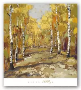 Impresión artística de pandillas de oro Aspen de 2 cuerdas 27x27 - Imagen 1 de 1