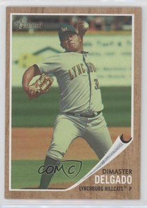 2011 Topps Heritage Minor League Edition Green Tint /620 Dimasther Delgado #97