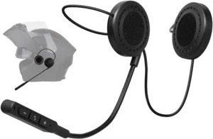 AURICOLARE BLUETOOTH PER CASCO MOTO INTERNO HEADSET MICROFONO IMPERMEABILE MP3 - Foto 1 di 7