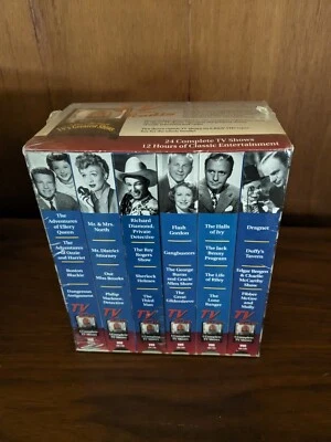 '40's '50's TV from RADIO - 24 Complete TV Shows (6) VHS TAPE SET NEW SEALED - Image 1 of 4